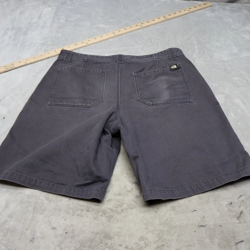 North Face Shorts Mens 34 Gray Horizon Utility Classic Canvas Casual Rugged